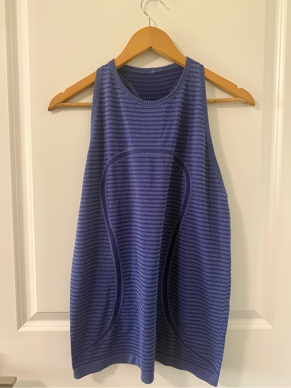 lululemon athletica Blue and Purple Striped Racerback Tank Size 12